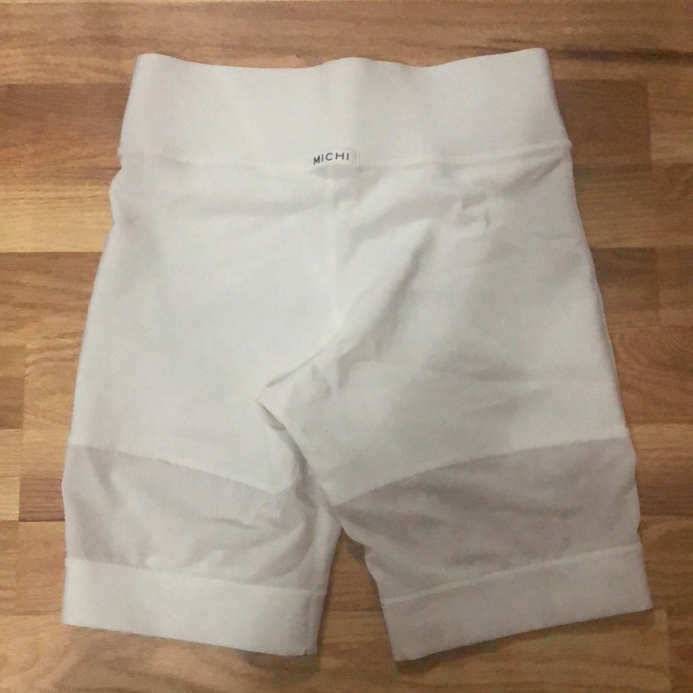 MICHI White Biker shorts - Picture 2 of 2